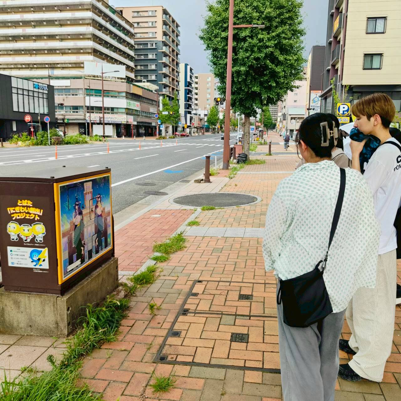 地元高校生による戸畑フットパス の風景